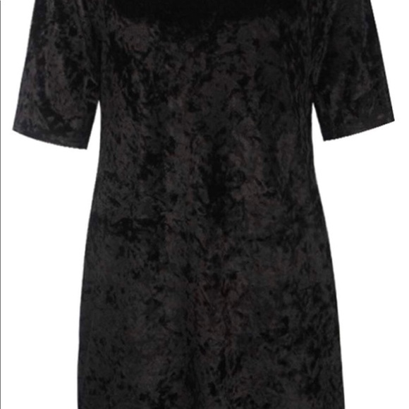 Crushed Velvet Mini Short Dresses - Picture 2 of 3